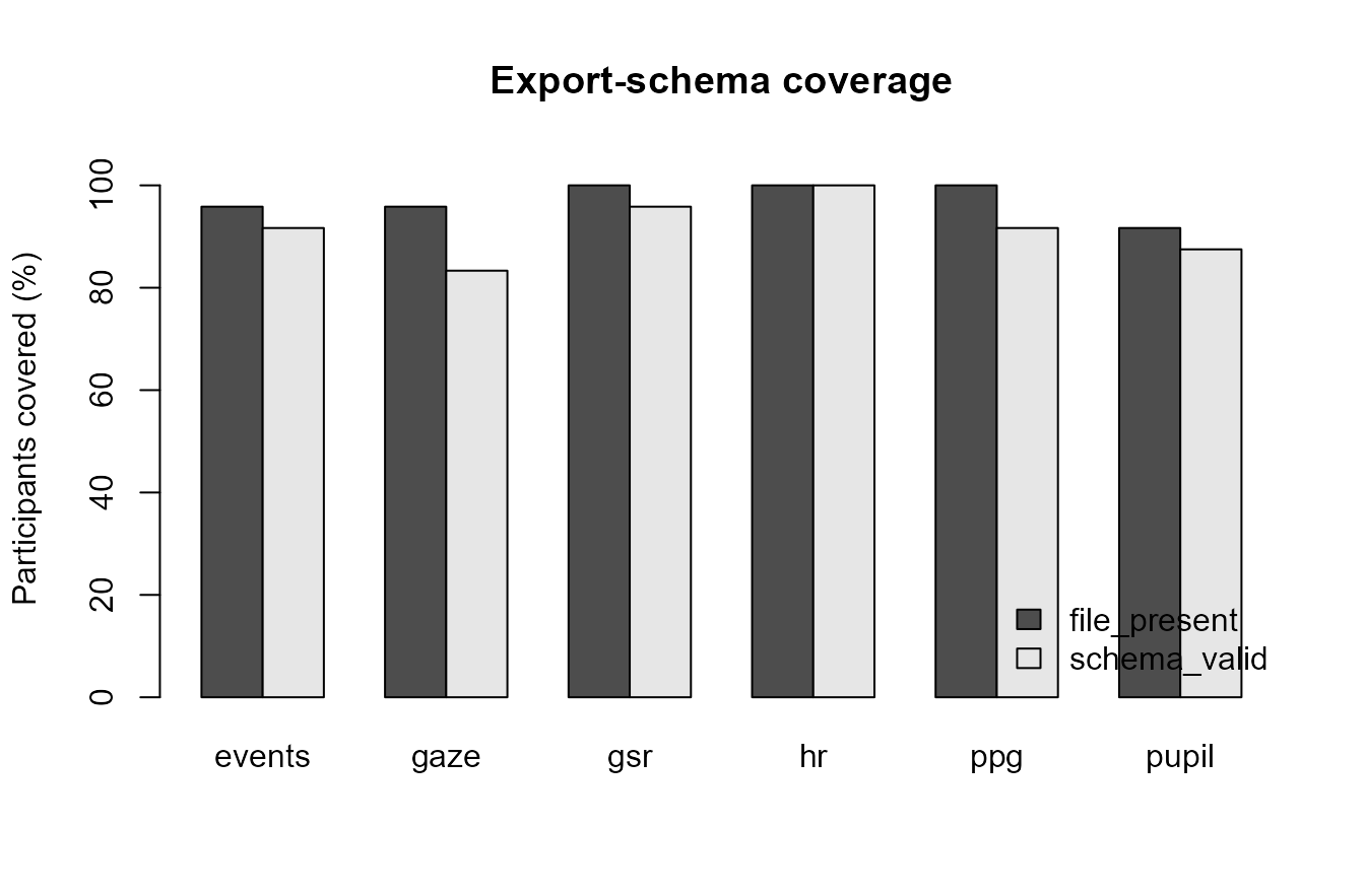 Synthetic export-schema coverage audit.